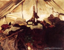 In een tent in de Canadese Rockies