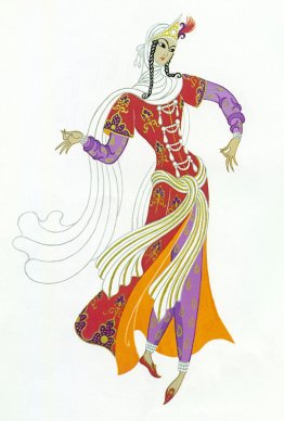 Wachtende dame, project voor Sheherazade