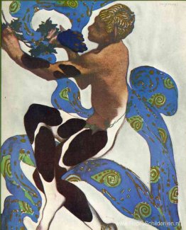 Nijinsky's Faun-kostuum in 'L'Apres Midi d'un Faune' van Claude