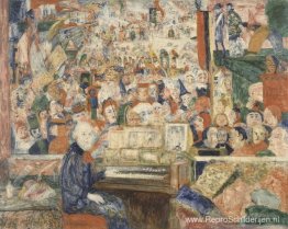 Ensor aan het Harmonium