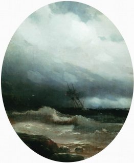 Schip in een storm