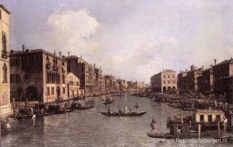 Canal Grande: Kijkend naar het zuidoosten, van Campo Santa Sophi