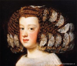 De Infanta Maria Theresa, dochter van Filips IV van Spanje