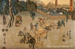 De weg die Edo (Tokio) en Kyoto verbindt