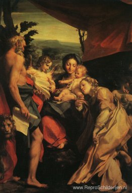 Madonna met St. Jerome (de dag)