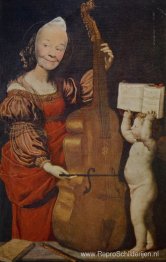 Belachelijk portret (cello, cherubijn)