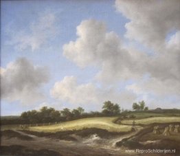 Landschap met een korenveld