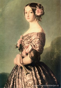 Portret van Francisca Caroline Gonzaga de Bragança, prinses de J