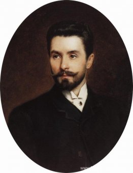 Portret van de Russische operazanger Nikolay Figner