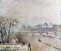 De Seine gezien vanaf de Pont Neuf, winter