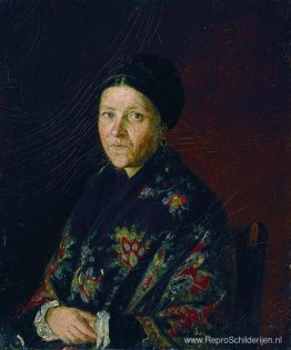 Portret van A. Bocharova, tantes van de kunstenaar