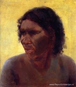 Portret van een Aboriginal-vrouw (Maria Yulgilbar)