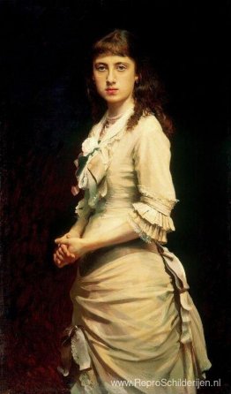 Portret van Sophia Ivanovna Kramskoy, dochter van de kunstenaar