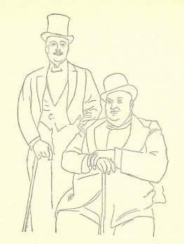 Portret van Diaghilev en Seligsberg