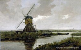 Landschap met een molen