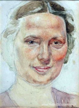 Portret van K.A. Yuon, vrouw van de kunstenaar