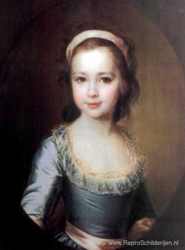 Portret van gravin Anna Vorontsova als kind