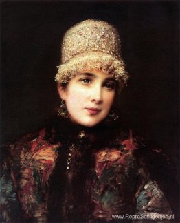 Russische schoonheid in Kokoshnik