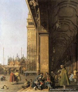 Piazza San Marco, kijkend naar het oosten vanuit de zuidwestelij