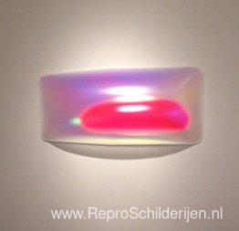 Rechthoekige Torque Glo-Pod (iriserend warmrood/roze)