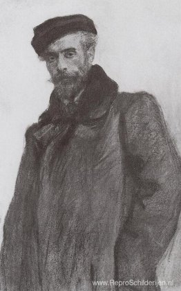 Portret van de kunstenaar Isaac Levitan