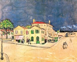 Vincent's huis in Arles (het gele huis)