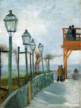 Belvedere met uitzicht op Montmartre