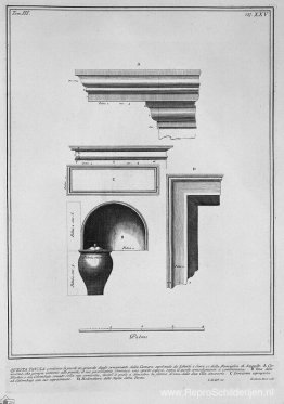 De Romeinse oudheden, t. 3, Plaat XXV. Details van de ornamenten