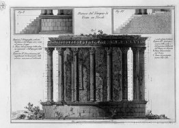 Kant van de tempel van Vesta in Tivoli