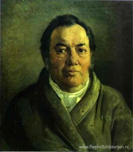 Portret van Nikolay O.Ge, vader van de kunstenaar