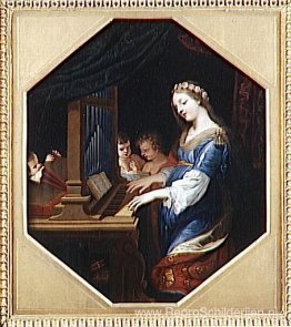 SAINTE CECILE SPEELT HET ORGEL