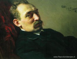 Portret van de architect Philip Dmitrievich Hloboschin