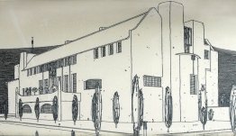 Le dessin de Mackintosh de la 'Huis voor een kunstliefhebber'