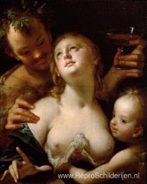 Bacchus, Venus en Cupido