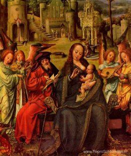 Heilige Familie met St. Catherine en St. Barbara