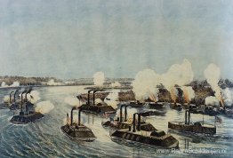 Bombardement en verovering van eiland nummer tien in de rivier d