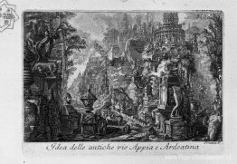 Idee van de oude Via Appia en Ardeatina