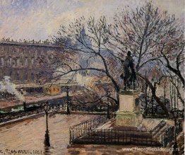 Het verhoogde terras van de Pont Neuf en het standbeeld van Henr