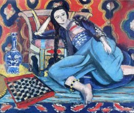 Odalisque met een Turkse stoel