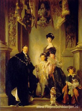 Duke Marlborough-zanger Sargent en familie