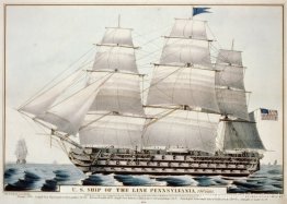 Amerikaans schip van de Line Pennsylvania, 140 kanonnen