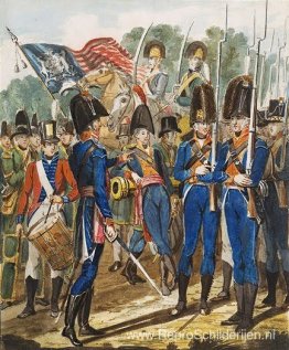 Leden van de City Troup en andere Philadelphia Soldiery