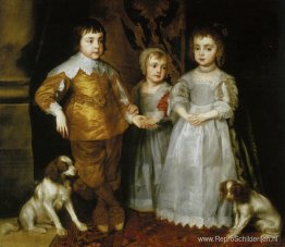 Portret van de drie oudste kinderen van Charles I