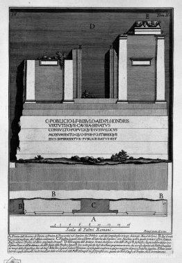 De Romeinse oudheden, t. 2, Plaat IV. Plattegrond en hoogte van