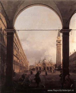 Piazza San Marco: Kijkend naar het oosten vanuit de noordwesteli