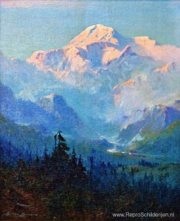 Mount McKinley, zonsondergang