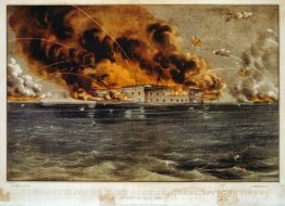 Bombardement op Fort Sumter, de haven van Charleston, 12 en 13 a