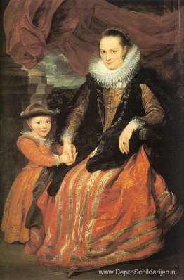 Portret van Susanna Fourment en haar dochter