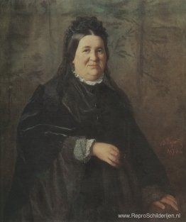 Portret van A.I. Kridener, geboren. Ivanova, moeder van de kunst