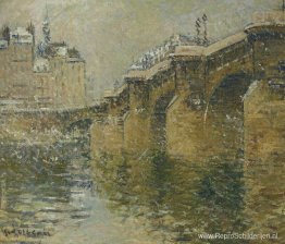 Pont Neuf in de sneeuw